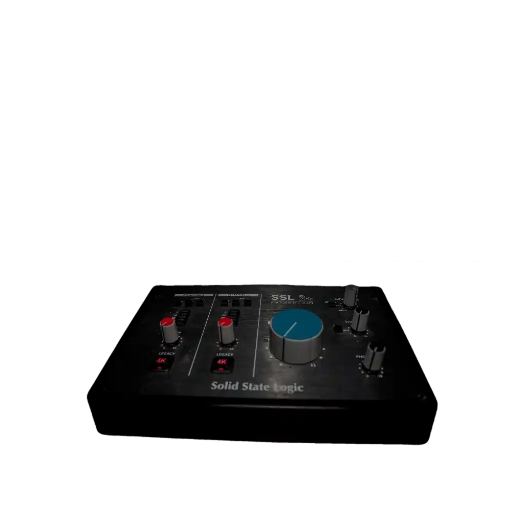 Solid State Logic 2+ - Tarjeta de sonido profesional utilizada en Al Abbar Studios